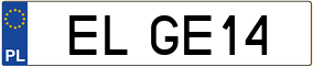 Truck License Plate